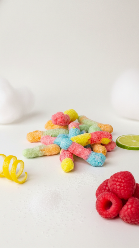 Sour Worms โ freeze dried candy by Wonder Wisps Creations